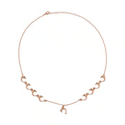 Rose Gold Dolphin Charm Necklace
