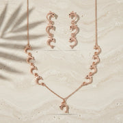 Rose Gold Dolphin Charm Necklace