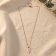 Rose Gold Oval Drop Set