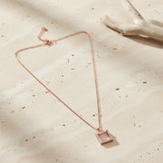 Rose Gold Square Crystal Set