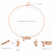 Rose Gold Crystal jewelry Set