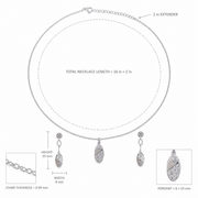 Dual Tone Oval Drop Set