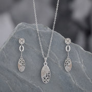 Dual Tone Oval Drop Set