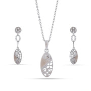 Dual Tone Oval Drop Set