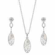 Dual Tone Oval Drop Set