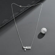 Geometric Crystal Drop Necklace Set