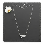 Geometric Crystal Drop Necklace Set