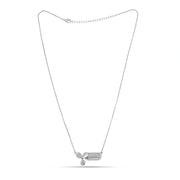 Geometric Crystal Drop Necklace Set