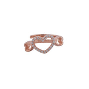 Rose Gold Double Heart Ring