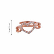 Rose Gold Double Heart Ring