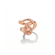 Rose Gold Sculptural Loop Ring