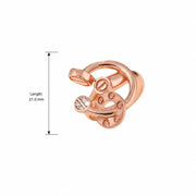 Rose Gold Sculptural Loop Ring