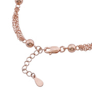 Rose Gold Heart Tassel Bracelet