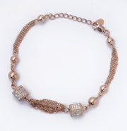 Luxe Rose Gold Sterling Silver Bracelet - 925 Jewelry