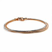 Tricolor Layered Chain Bracelet