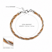 Interwoven Two Tone Bracelet
