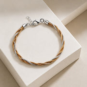 Interwoven Two Tone Bracelet