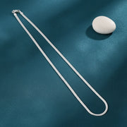 Sleek Flat Snake Chain Necklace