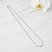 Sleek Flat Snake Chain Necklace