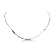 Sleek Flat Snake Chain Necklace