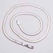 Textured Herringbone Necklace | 925 Sterling Silver