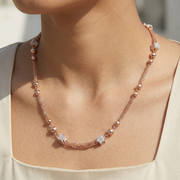 Rose Gold Celestial Star Necklace | 925 Sterling Silver