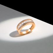 Rose Gold Princess Band Ring