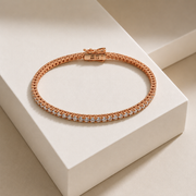 Radiant Rose Gold Sparkle Bracelet