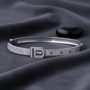 Crystal Buckle Bangle Bracelet