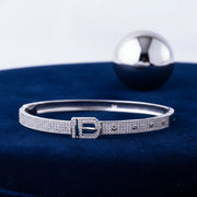 Crystal Buckle Bangle Bracelet