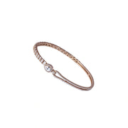 Rose Gold Teardrop Crystal Bracelet