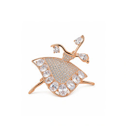 Crystal Fairy Dance Brooch Pin