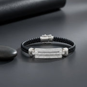 Midnight Blue Crystal Bar Bracelet