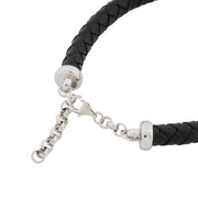 Midnight Crystal Leather Bracelet
