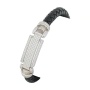 Midnight Crystal Leather Bracelet