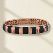 Midnight Rose Gold Link Bracelet