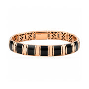 Midnight Rose Gold Link Bracelet