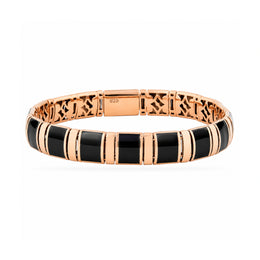 Midnight Rose Gold Link Bracelet