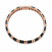 Midnight Rose Gold Link Bracelet