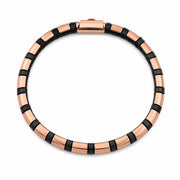 Obsidian Rose Link Bracelet