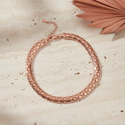 Rose Gold Serpent Chain Necklace