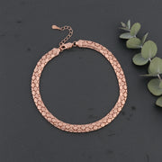 Rose Gold Serpent Chain Necklace