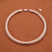 Rose Gold Serpent Chain Necklace