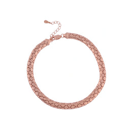 Rose Gold Serpent Chain Necklace