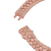 Rose Gold Hexa Link Necklace