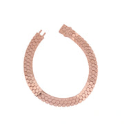 Rose Gold Hexa Link Necklace