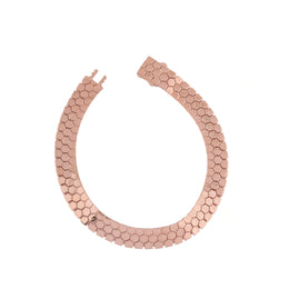 Rose Gold Hexa Link Necklace