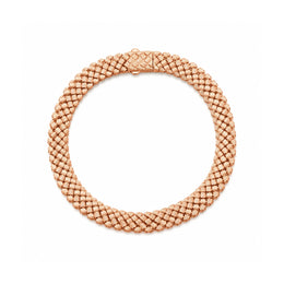 Rose Gold Woven Mesh Bracelet