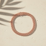 Rose Gold Woven Mesh Bracelet