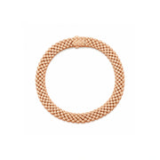 Rose Gold Woven Mesh Bracelet